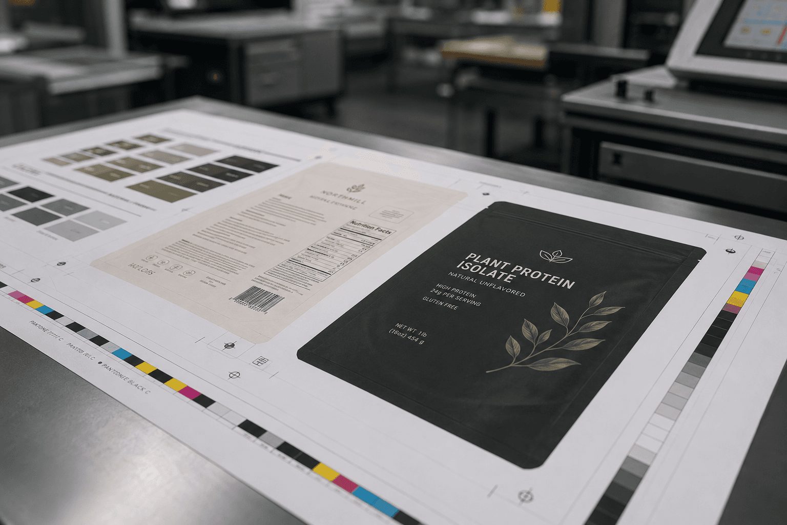 Print-ready food packaging artwork